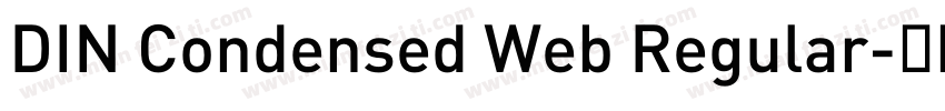 DIN Condensed Web Regular字体转换